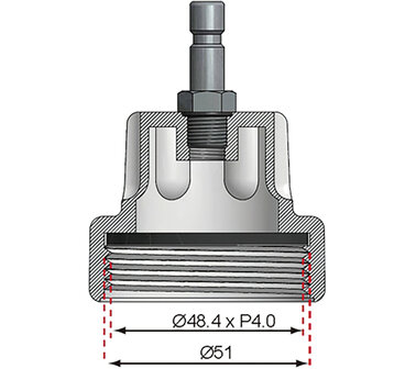 Adapter Nr. 11 f&uuml;r Art. 8027, 8098 f&uuml;r Audi, VW