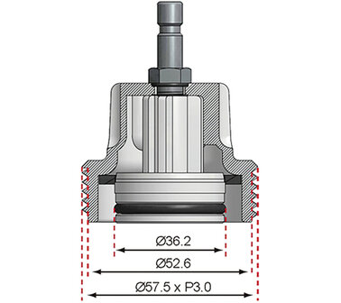 Adapter Nr. 8 f&uuml;r Art. 8027, 8098 f&uuml;r VW