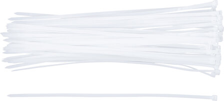 Kabelbinder-Sortiment wei&szlig; 4,8 x 300 mm 50-tlg