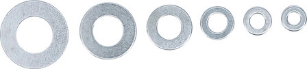 Unterlegscheiben-Sortiment 4 - 12 mm (Innendurchmesser) 130-tlg