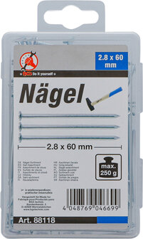 N&auml;gel-Sortiment 250 g 2,8 x 60 mm