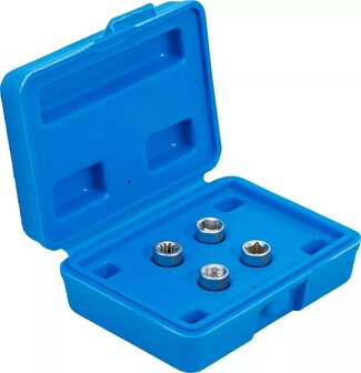 Bremsssattel-Spezial-Eins&auml;tze | Antrieb Au&szlig;ensechskant SW 12 mm | 4-tlg.