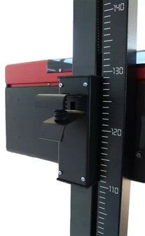 Scheinwerferprufgerat schienenmontierte Einstellvorrichtung