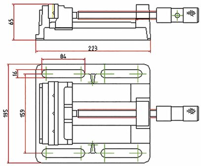 Universal-Bohrbackenzwinge mit festem Prisma Backenbreite 125 mm Backenoffnung 120 mm Backenhohe 30 mm