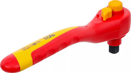 VDE-Umschaltknarre Abtrieb Au&szlig;envierkant 10 mm (3/8) 1000 V