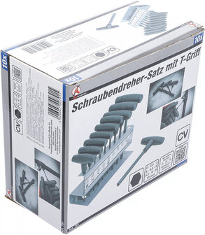 Schraubendreher-Satz mit T-Griff Innensechskant 2 - 10 mm 10-tlg