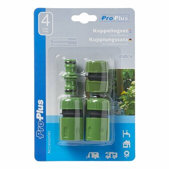 Kupplungssatz f&uuml;r Gartenschlauch 4-teilig