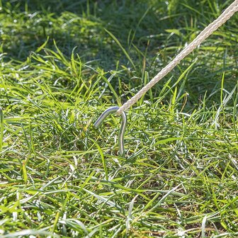 Zelthering 25cm Metall mit offener ose