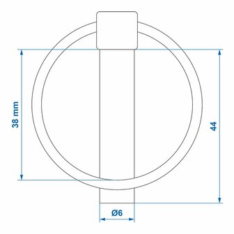 Splintstift 6mm mit Ring