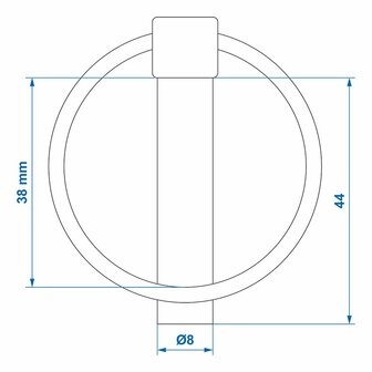 Splintbolzen 8mm mit Ring