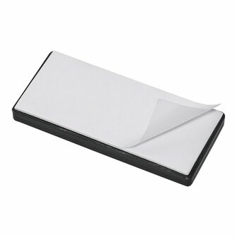 Reflektor orange 85x39mm selbstklebend mit Grundplatte