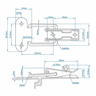 Gegenstuck fur Spannverschluss 342103