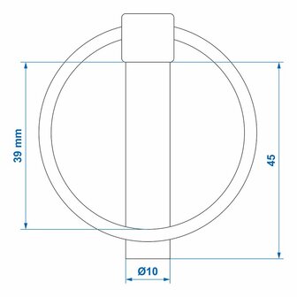 Splintstift 10mm mit Ring