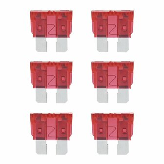 Standard 10A rote Flachsicherungen  6 Stuck