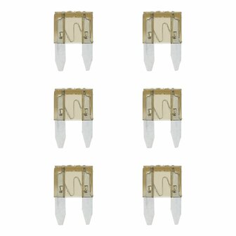 Mini Flachstecksicherungen 7 5A braun 6 Stuck