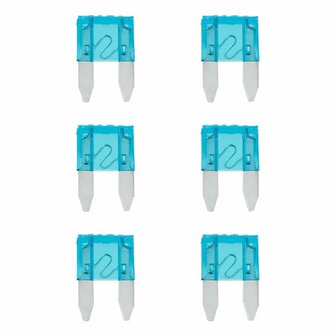 Flachsicherungen Mini 15A blau 6 Stuck