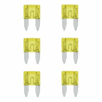 Flachsicherungen Mini 20A gelb 6 Stuck