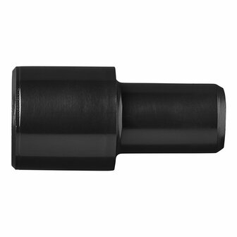Abflussrohr ubergangsstuck  dia 28 mm auf  dia 19 mm PE schwarz