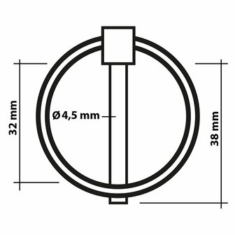 Splintstift 4 5mm mit Ring 2 Stuck