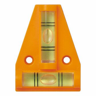 Wasserwaagenpyramide mit Magnet auf Karte