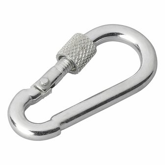 Metallkarabiner 5x50mm mit Schraubverschluss x10 Stuck