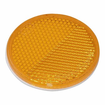 Reflektor orange 60mm selbstklebend 2 Stuck
