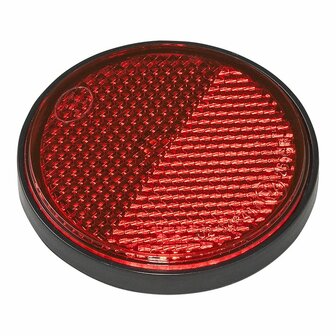 Reflektor rot 58mm selbstklebend mit Grundplatte 2 Stuck