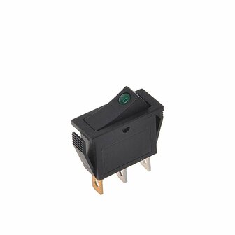 Wippschalter LED grun 12V 24V-max. 10A