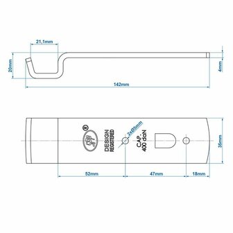 Gegenstuck zum Spannschloss SPP Z-01A