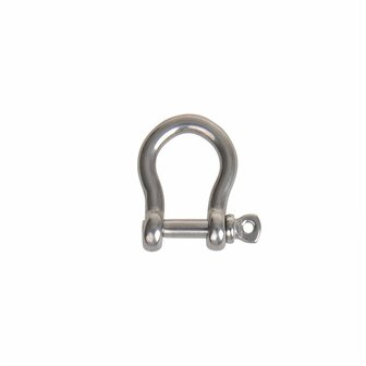 Kurzer Harfenschakel 5mm  A4 Edelstahl AISI 316  1.000 daN