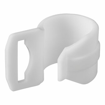 Zeltclip 20-25mm mit Schlitz wei&szlig; 4 Stuck