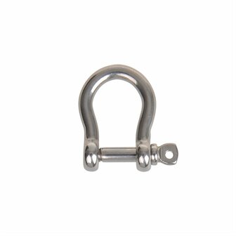 Kurzer Harfenverschluss 6mm  A4 Edelstahl AISI 316  1.500 daN