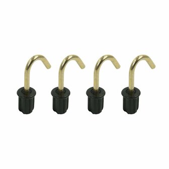 Zeltkappe 19mm mit Rundhaken 4 Stuck