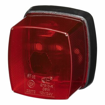 Begrenzungsleuchte rot 65x60mm PM