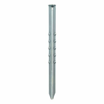 Zelthering 40cm Metall geriffelt