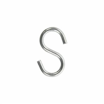 S-Haken  dia 4mm 4 4x2 1cm 6 Stuck