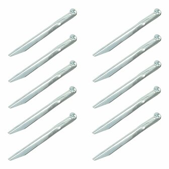 Zelthering 22cm Metall halbrund 10 Stuck im Polybeutel