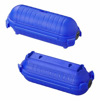 Schutzbox fur Schuko-Steckverbindungen blau