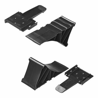 Unterlegkeil Kunststoff schwarz inkl. Flachhalter
