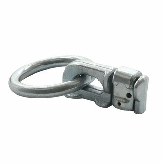 Ohrsteckerbeschlag doppelt mit Ring rund