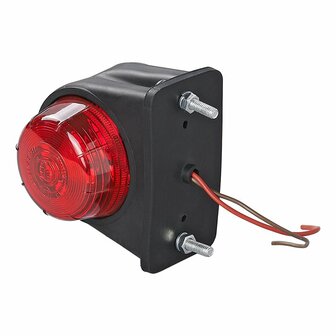 Breite Licht rot wei&szlig; 67x78mm flach