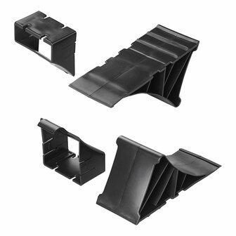Unterlegkeil Kunststoff schwarz inkl. Halter