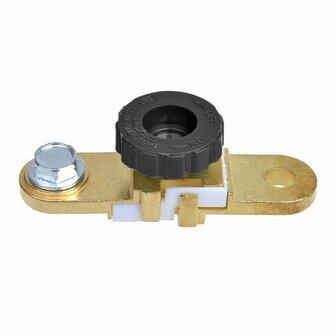 Batteriepolklemme (-) mit Sicherungsautomat flach
