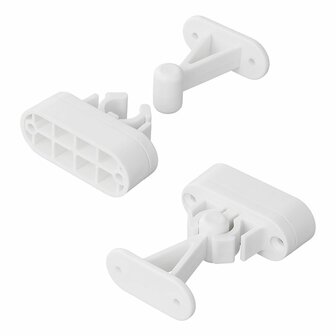 Turfanger mit flexibler Klemme wei&szlig; 2-teilig