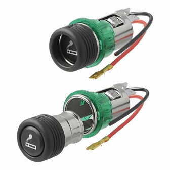 Zigarettenanzunder Unterputzdose mit Beleuchtung 12V 24V