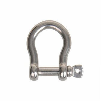 Kurzer Harfenverschluss 8mm  A4 Edelstahl AISI 316  3.500 daN