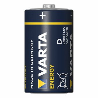 Varta Energy Alkaline Batterien D 2 Stuck