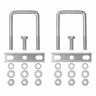 U-Bugel Vierkant 60mm fur Bugradklemme - Set a 2 Stuck
