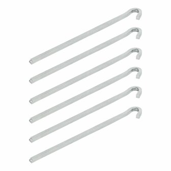 Felshering 22cm Metall Vierkant 6 Stuck im Polybeutel