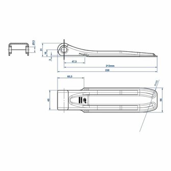 Klappenscharnier SPP ZW-01.220A